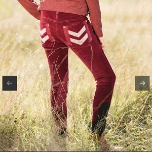 Horseware Ireland corduroy breeches with sequin back pockets